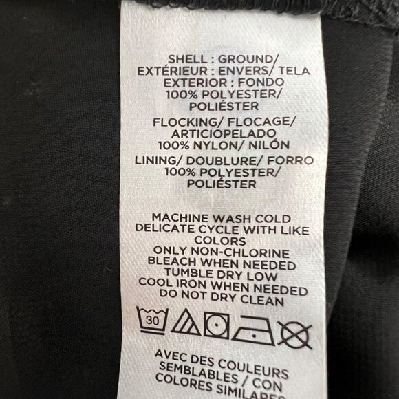 LOFT Black/Gold Polka Dot Halter Top Sheer Textured Size Small New - Picture 8 of 9